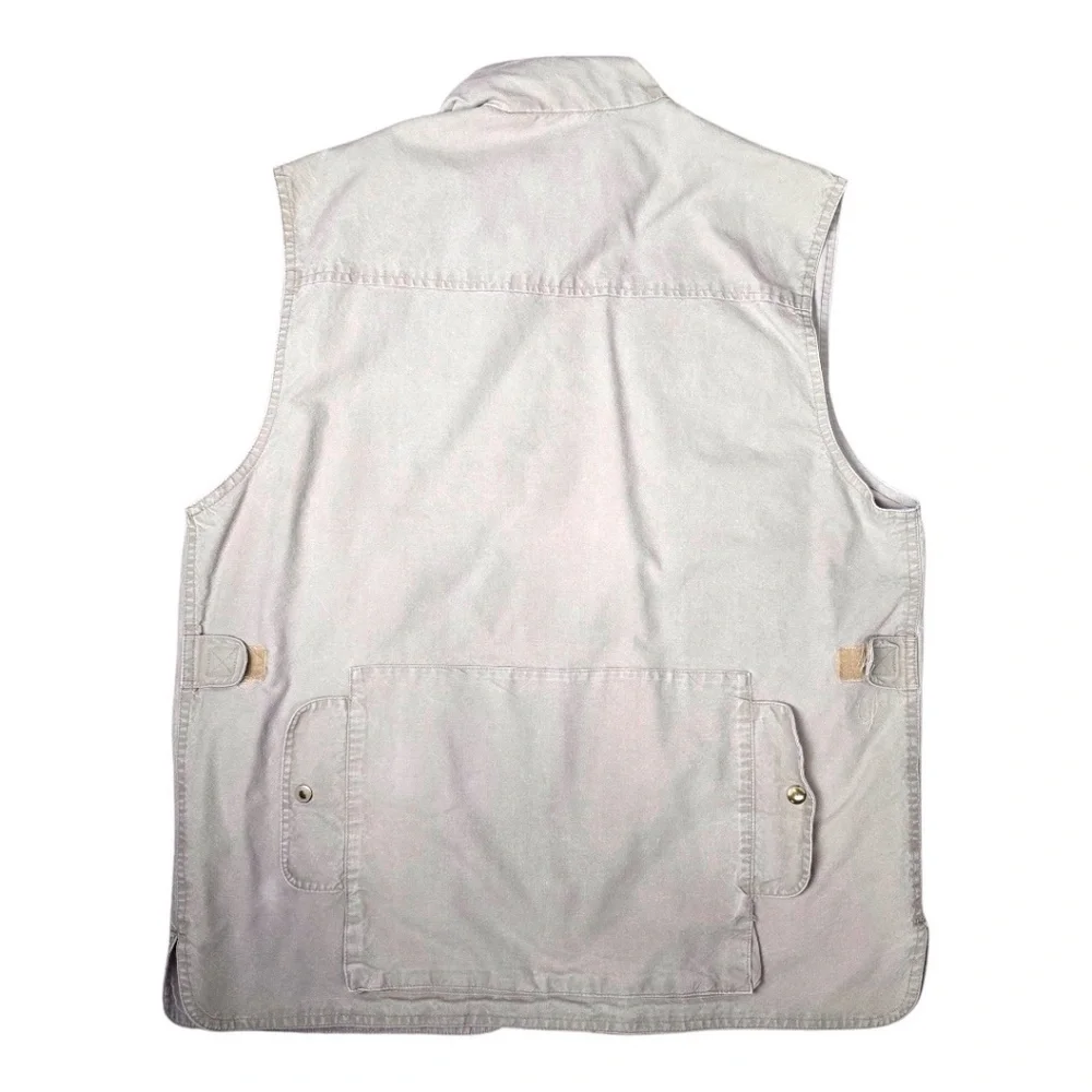 Vintage 80’s Banana Republic Safari Photographer Khaki Pocket Vest Mens Large